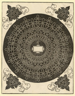 Knoten mit oblongem Schildchen und dicker Einfassung