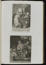 23. | Divus Bernardinus Senensis ... gloria magna poli / Die Mutter Gottes ... Fructuum reddite | Fran. Vannius Senens. inv. J. Sadeler / fec. et exc. / J. ab Achen pinx. Raph. Sadeler sc.