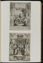 28. | Christi Einzug in Jerusalem ... turba canora dedit. / Christi Mahlzeit und Salbung ... unten: / gratiae institutio.