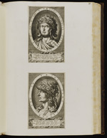 87. | Nero. / Otto. in rundem Format mit den Namens Inschriften; unter / jedem 4. lat: Verse.