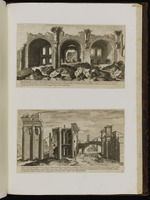151. | 5. ––– ,, ––– [Vestigii del Tempio] della Pace edificato da Vespasiano / 6. ––– [Vestigii] del foro di Nerva. | ––– ,, ––– [Aegid. Sadeler.]