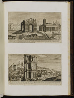 155. | 13. ––– [Vestigii] del Tempio di Jano / 14. ––– [Vestigii] del settizonio di Seuero imperatore. | ––– ,, ––– [Aegid. Sadeler.]