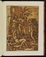 Die Tugend von den vier Lastern Amore, Errore, Ignoranza und Opinione bedrängt