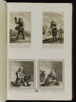 18 | le Goust / le Toucher / Un Vieillard assis, son chapeau bas & une Vieille / qui dit son rosaire | –––– ,, –––– [le Bas sc.]