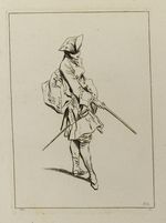 Soldat mit Gewehr in der Hand