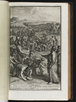 Die Israeliten sammeln das Manna auf