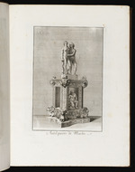 Marmoraltar mit Figurenpaar, Delphin und Spinxen