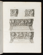 Vier Ansichten eines Marmorsarkophages