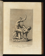 Weitere Ansicht einer Statue eines Faun und einer Nymphe