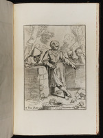 Ein Mädchen, das die Hühner hütet