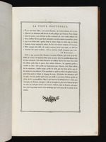 Text zum Stich "Der unerwartete Besuch", mit Vignette